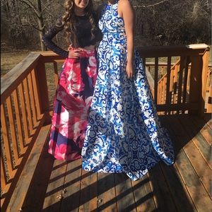 Blue prom dress